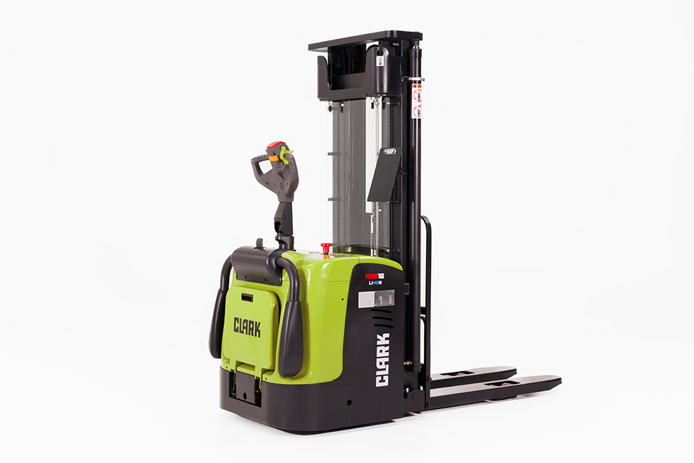 Electric stacker truck with powerful Li-ion battery